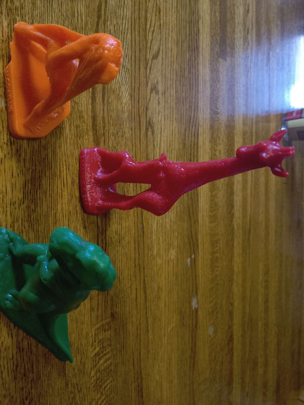 Classic Bright Vinyl Giraffe Toy - Red